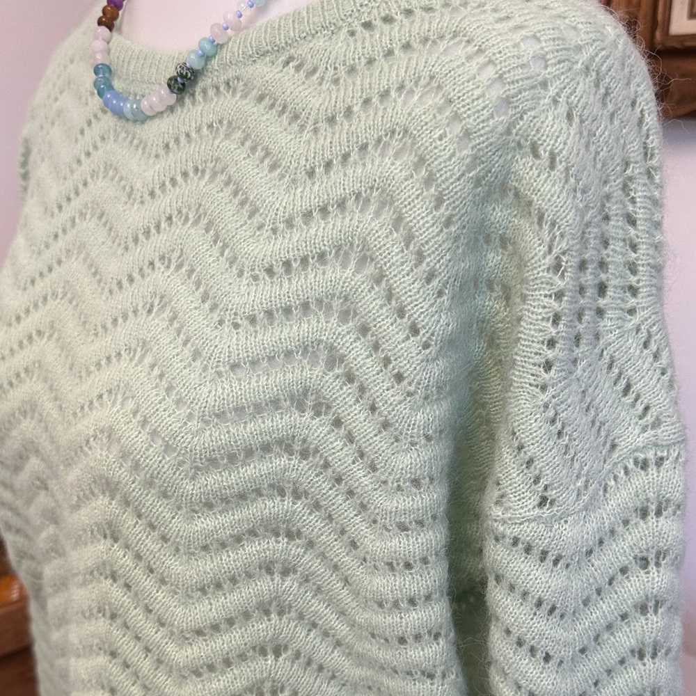 Light Green Women's Sweater Marine Layer (Sezane look) - Picture 2 of 7